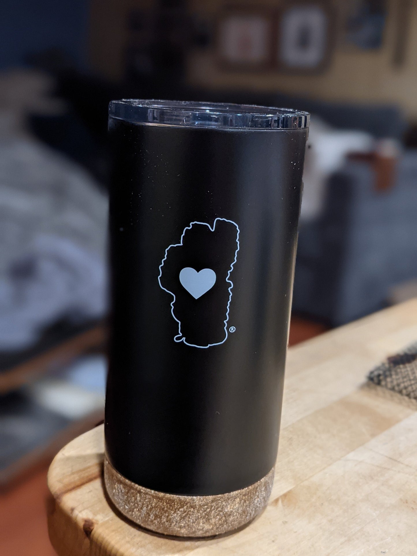 Stainless Steel Travel Mug - Cork Bottom - 16oz